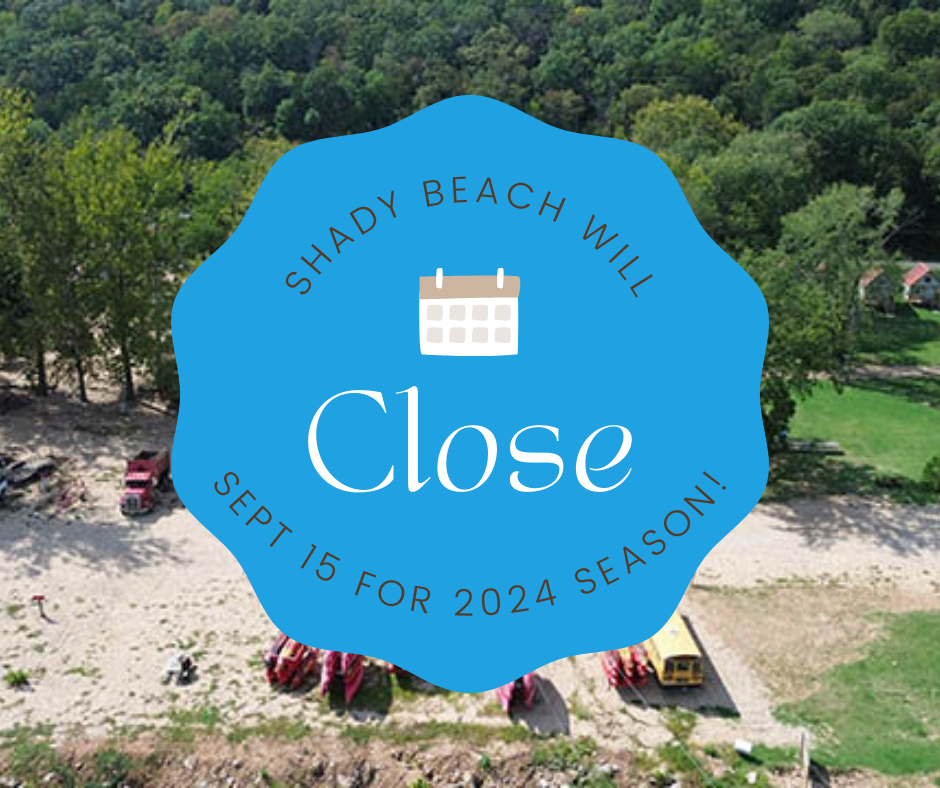 shady beach is closing on Sept 15 for the 2024 camping season